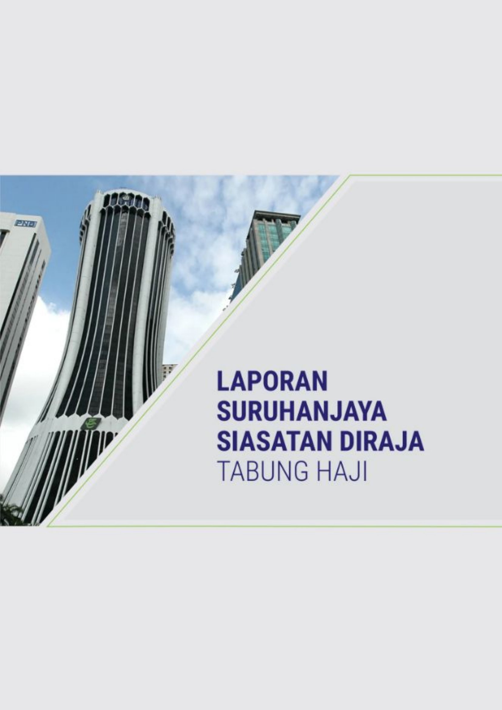 Kulit Laporan Suruhanjaya Siasatan Diraja Tabung Haji